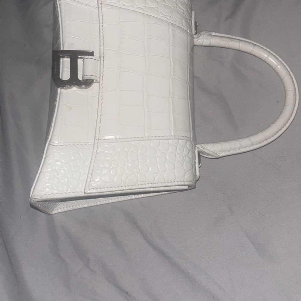 Balenciaga White Satchel with Minimalist Design